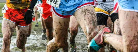 Men running in an outdoor race, representing active lifestyles supported by Supple joint health supplements with glucosamine, chondroitin, and boswellia.