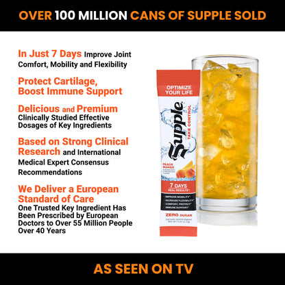Supple Drink Instant with Supple ingredients glucosamine chondroitin and supplement information. Tip: Stronger leg muscles help hip pain.