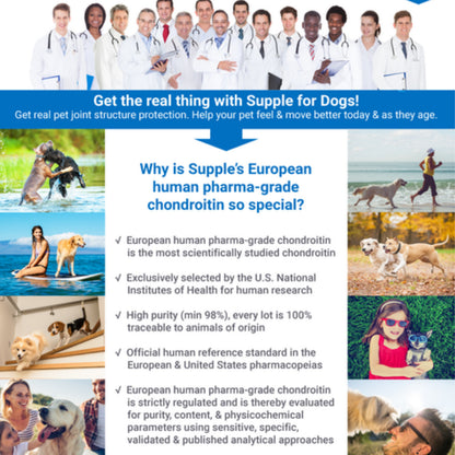 Supple Pets Hip & Joint Care Chews - Dog Joint Supplement for Comfort, Mobility and Flexibility